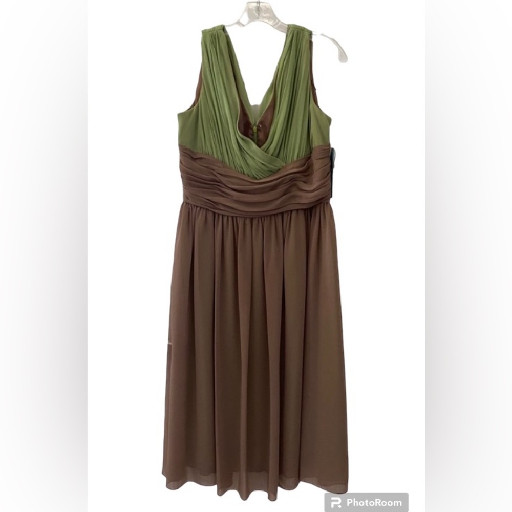 Maggie Boutique Vintage Sleeveless Surplice Dress With Zip Back New With…